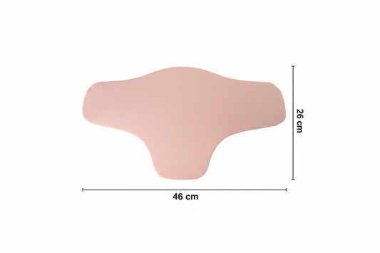 Lipo Abdominal Foam Board - dimensions with white background